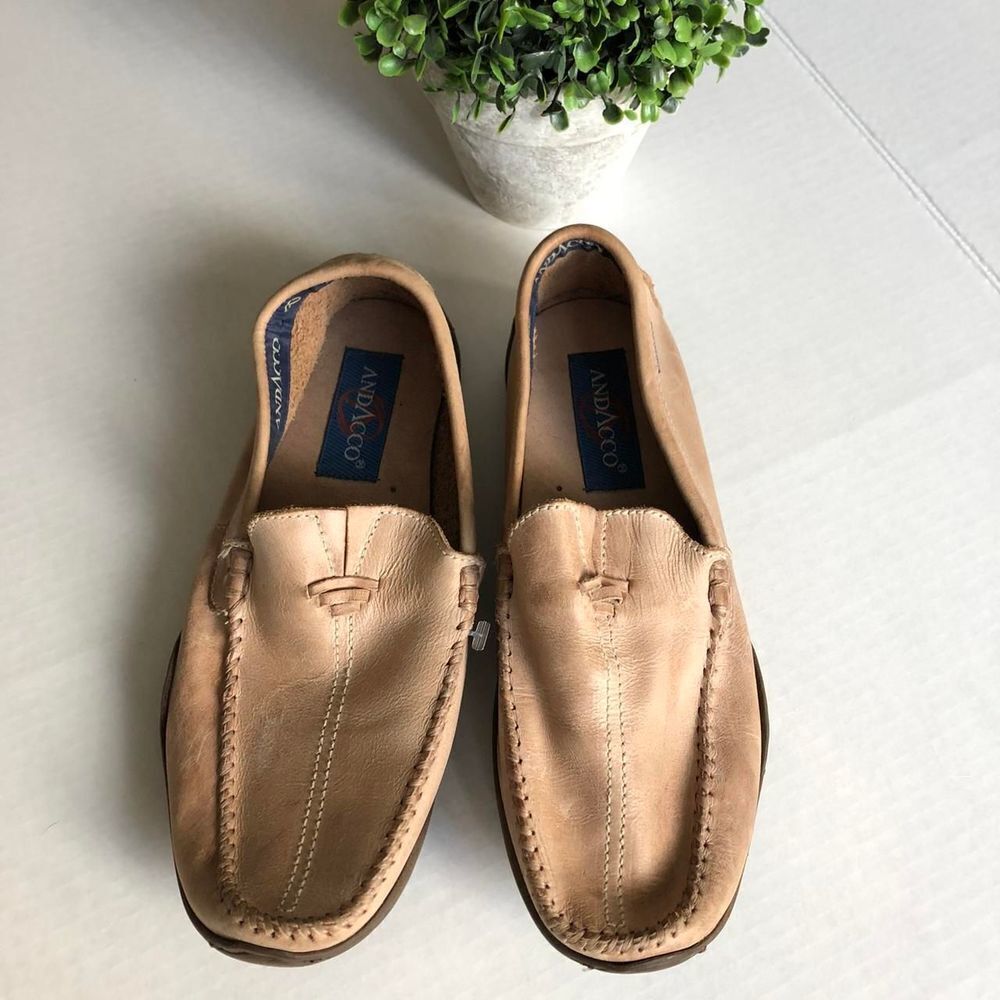 andacco leather tanmoccasinloafer made in